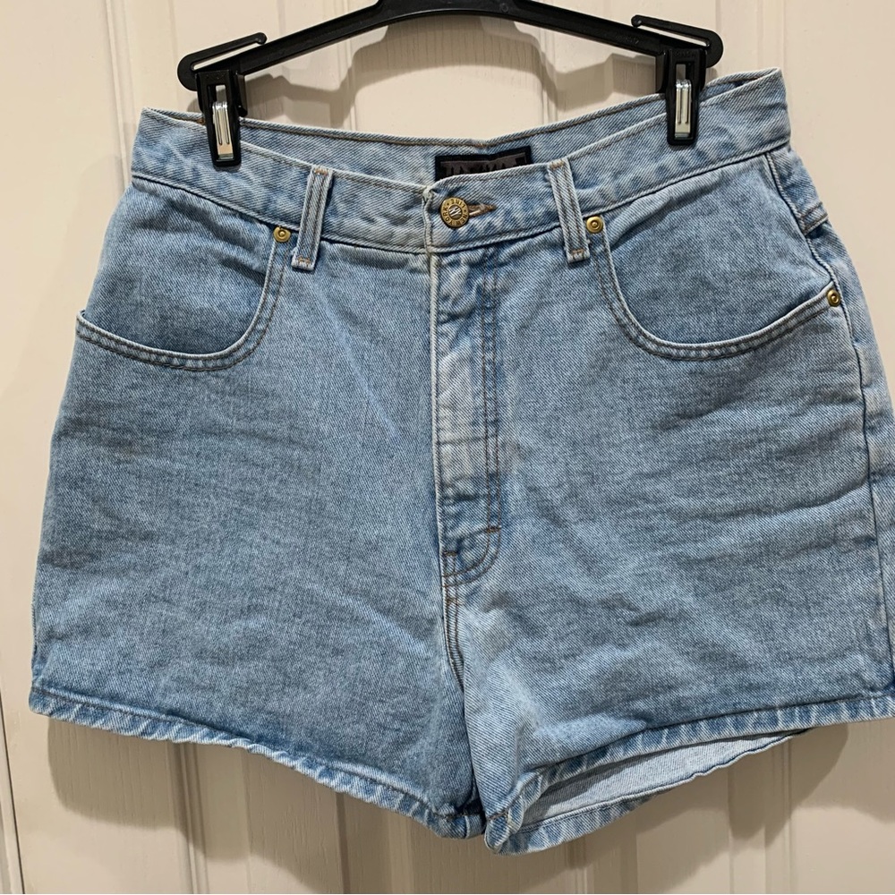 Vintage NY Line High Waisted Denim Jean Classic Shorts Cotton 10 6 90s
